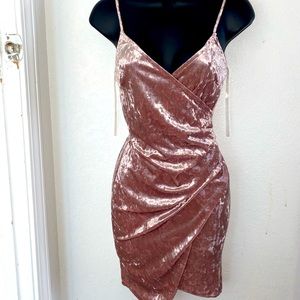 Pink Velvet Dress